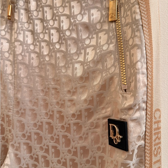 VINTAGE DIOR Beige Monogram Track Pants - Picture 7 of 8